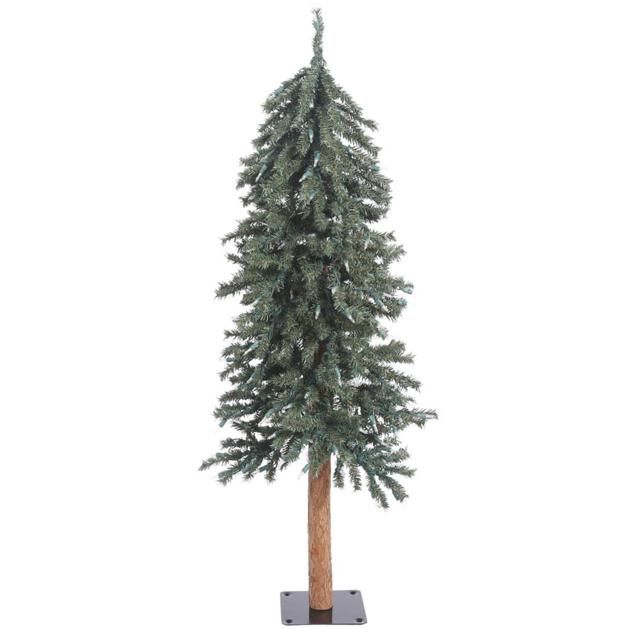 4ft. Unlit Natural Bark Alpine Artificial Christmas Tree
